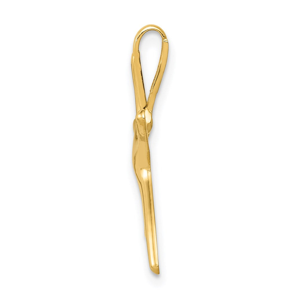 14K Yellow Gold Starfish Chain Slide