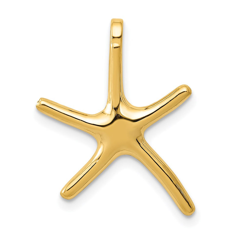 14K Yellow Gold Starfish Chain Slide