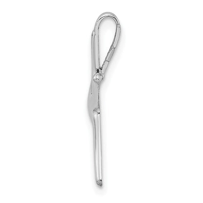 14K White Gold Starfish Chain Slide