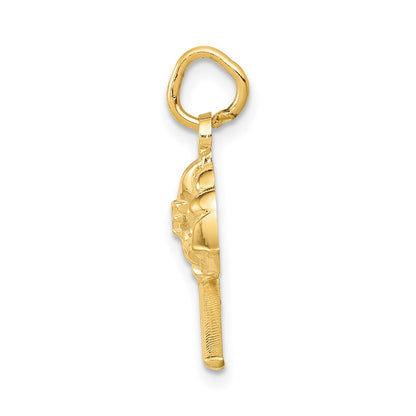14K Yellow Gold Fire Department Charm