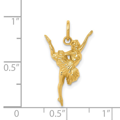 14K Yellow Gold Ballerina Charm