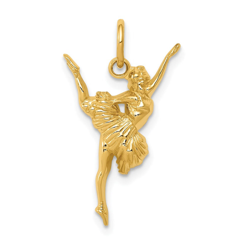 14K Yellow Gold Ballerina Charm