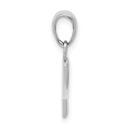 14K White Gold Ichthus Fish Pendant
