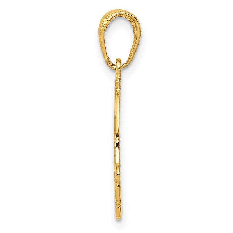 14K Yellow Gold Chamseh Pendant