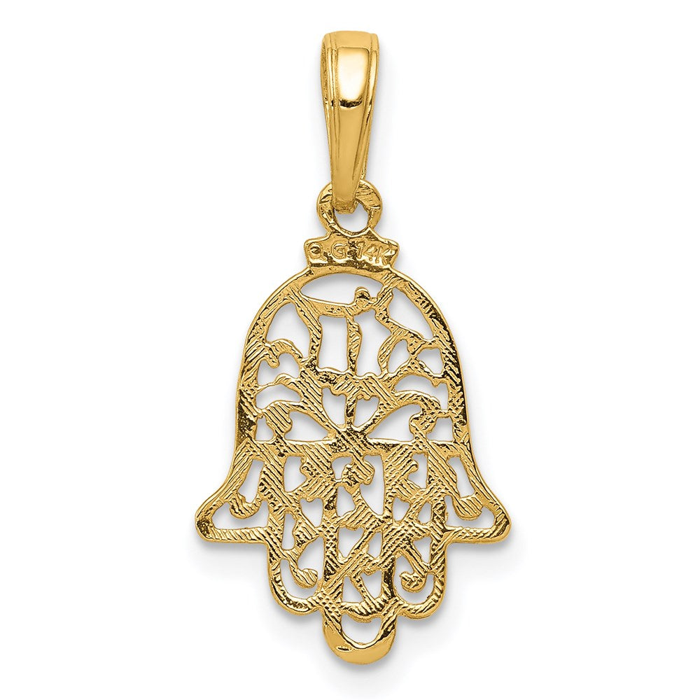 14K Yellow Gold Chamseh Pendant