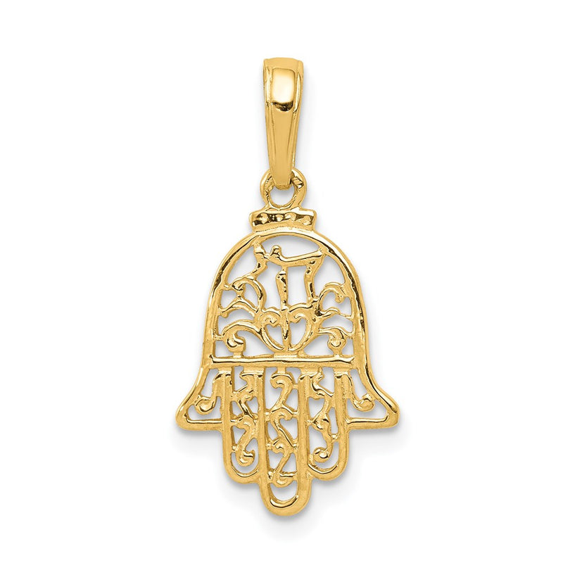 14K Yellow Gold Chamseh Pendant