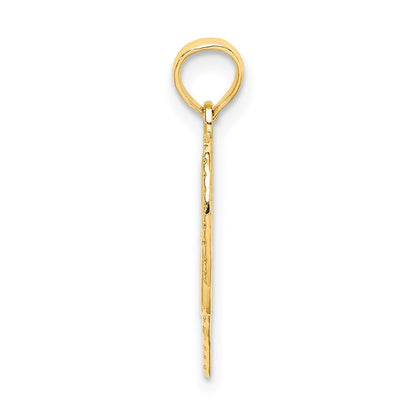 14K Yellow Gold I Heart You Charm