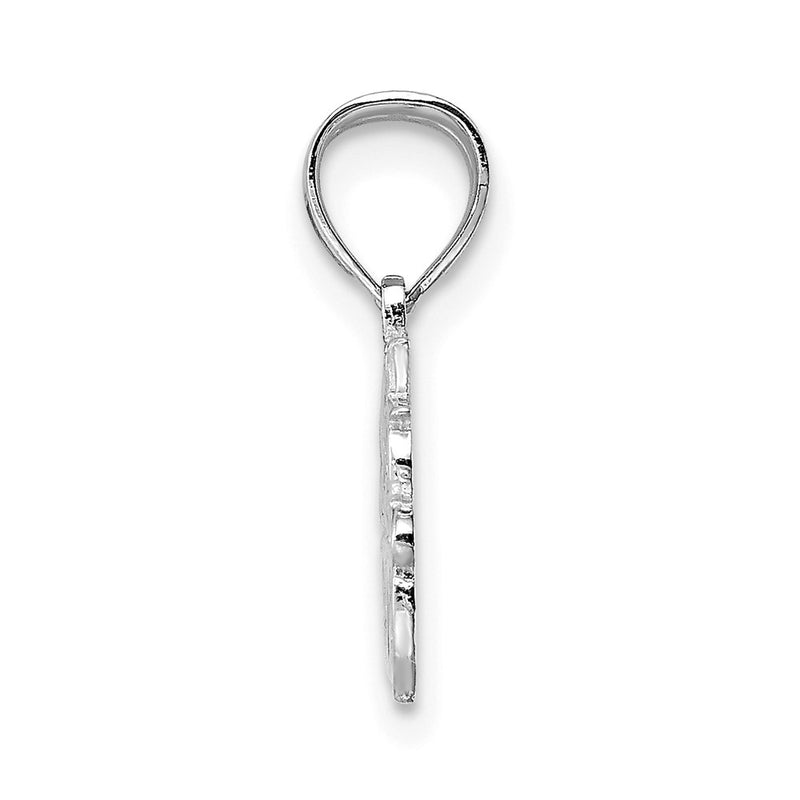 14K White Gold Best Friend Pendant