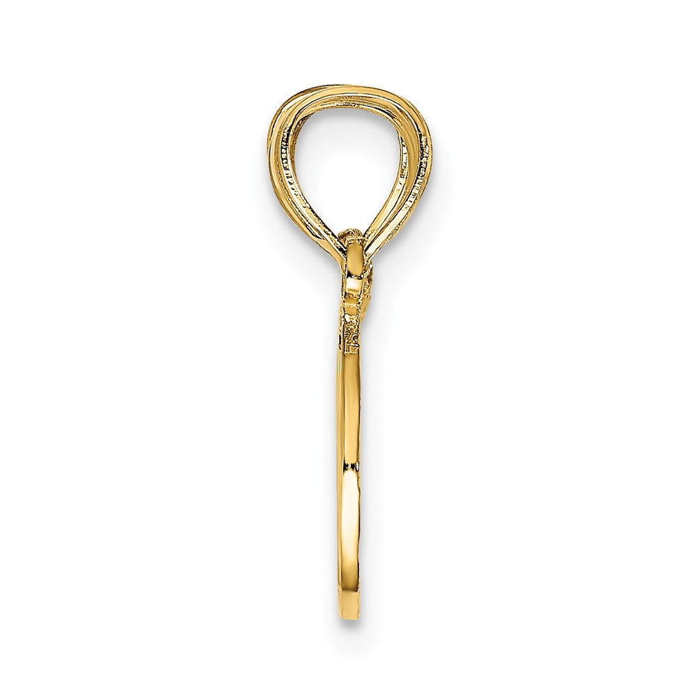 14K Yellow Gold Break Apart Cut-Out Best Friend Charm