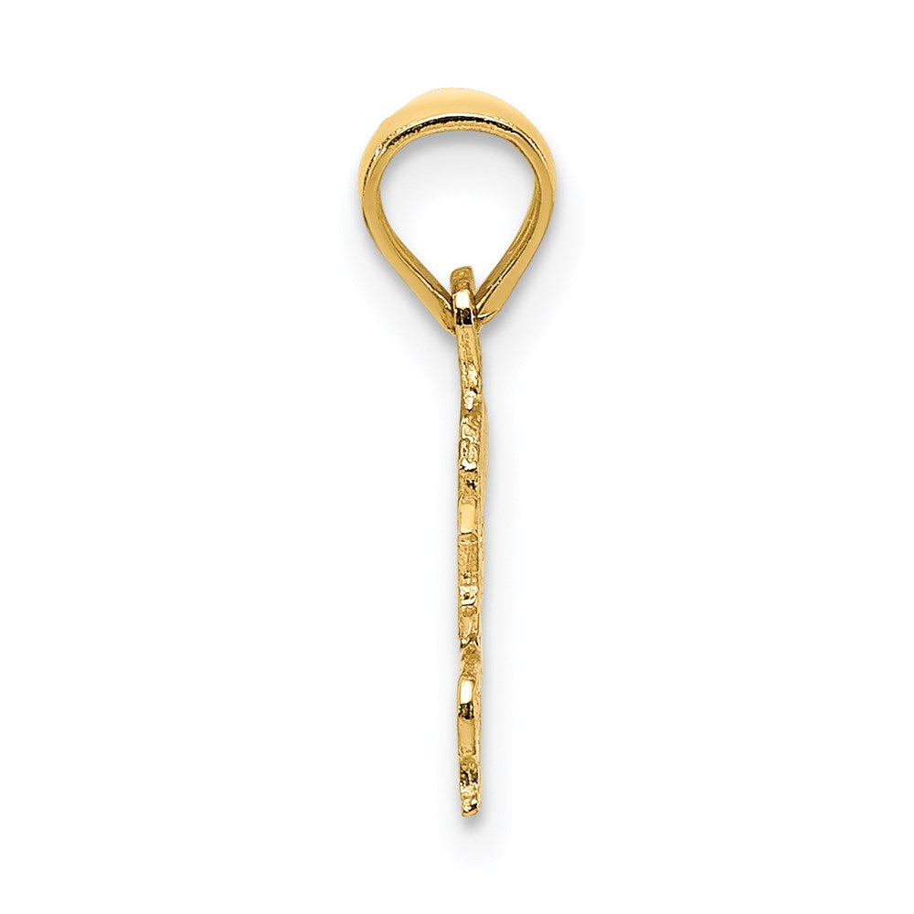 14K Yellow Gold Born To Shop Charm