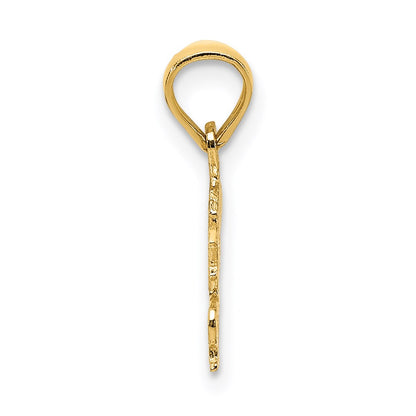 14K Yellow Gold Born To Shop Charm