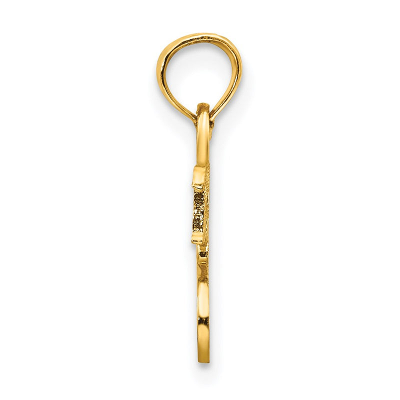 14K Yellow Gold Sweet 16 Pendant