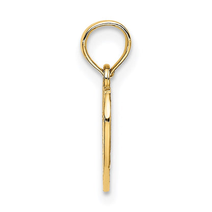 14K Yellow Gold Sweet 16 In Heart Charm