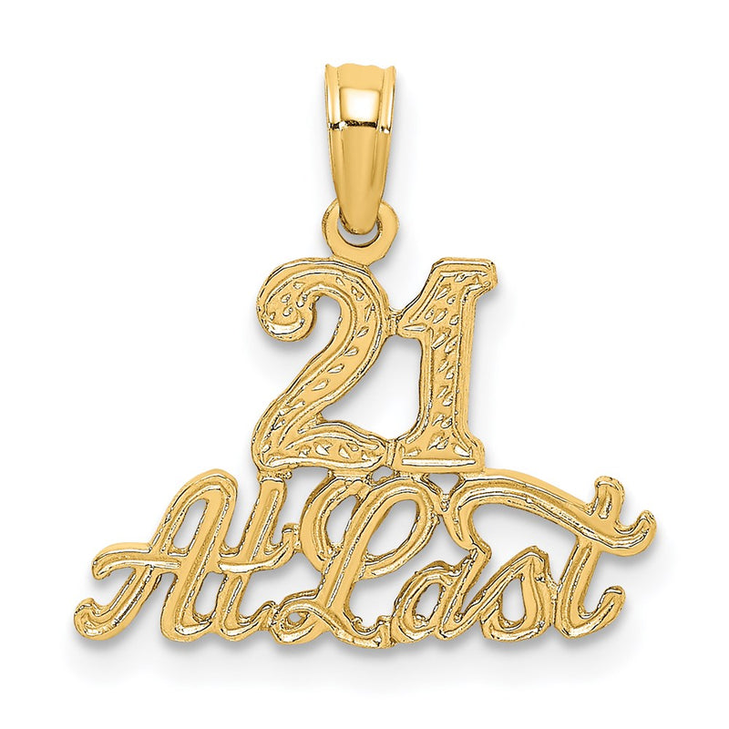14K Yellow Gold 21 At Last Charm