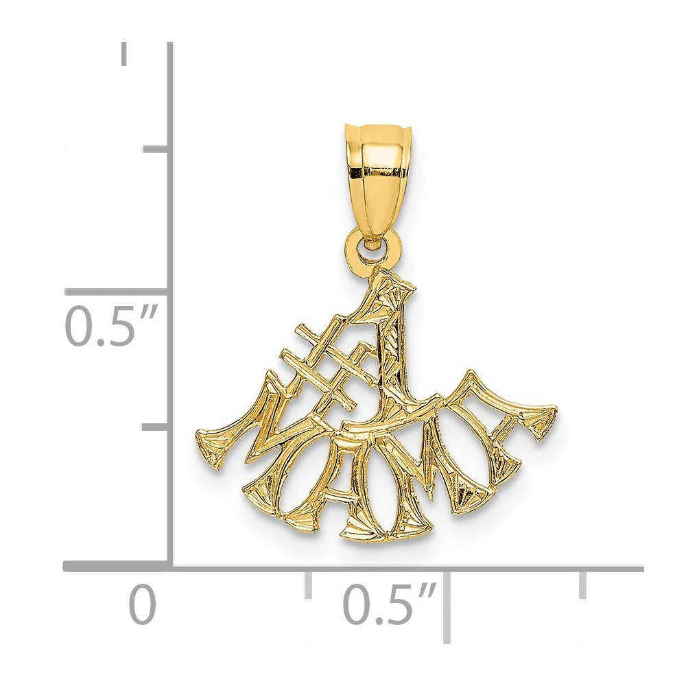 14K Yellow Gold #1 Mama Charm