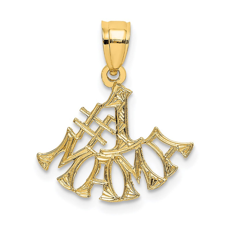 14K Yellow Gold #1 Mama Charm