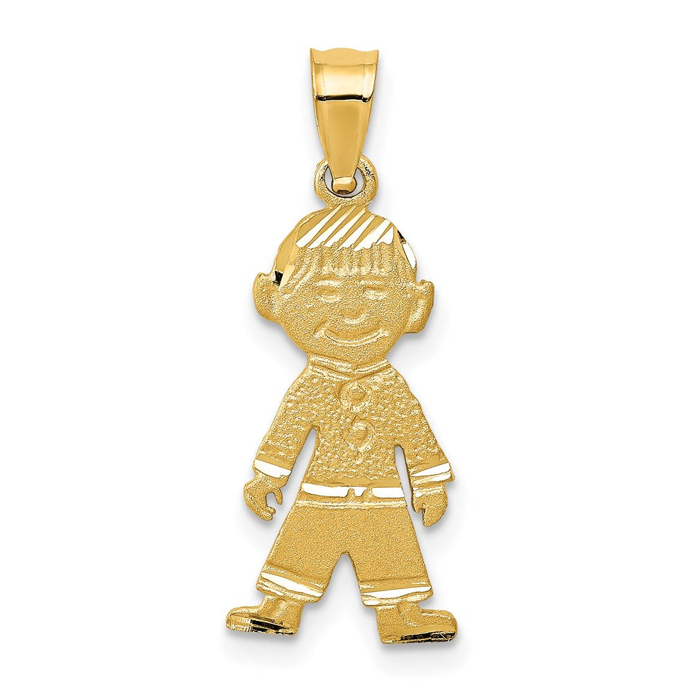 14K Yellow Gold Boy Charm