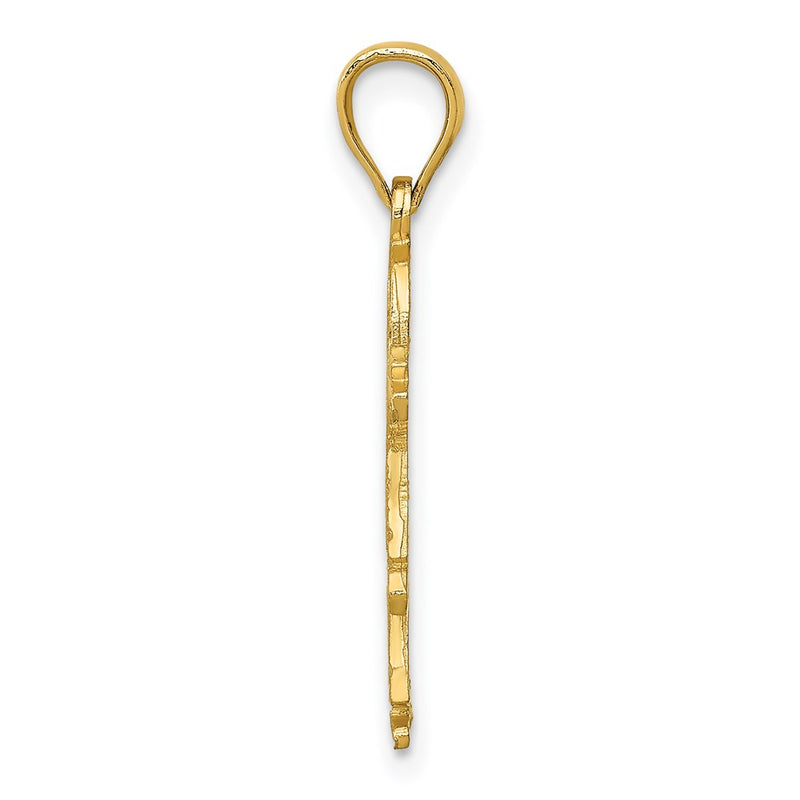 14K Yellow Gold Girl Charm