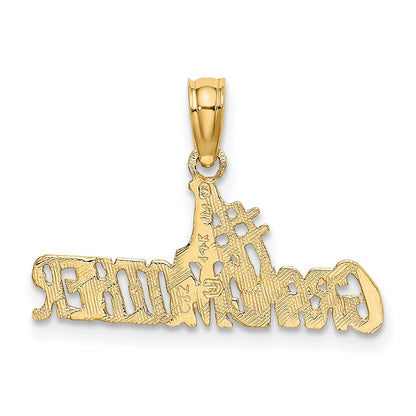 14K Yellow Gold #1 Grandmother Charm