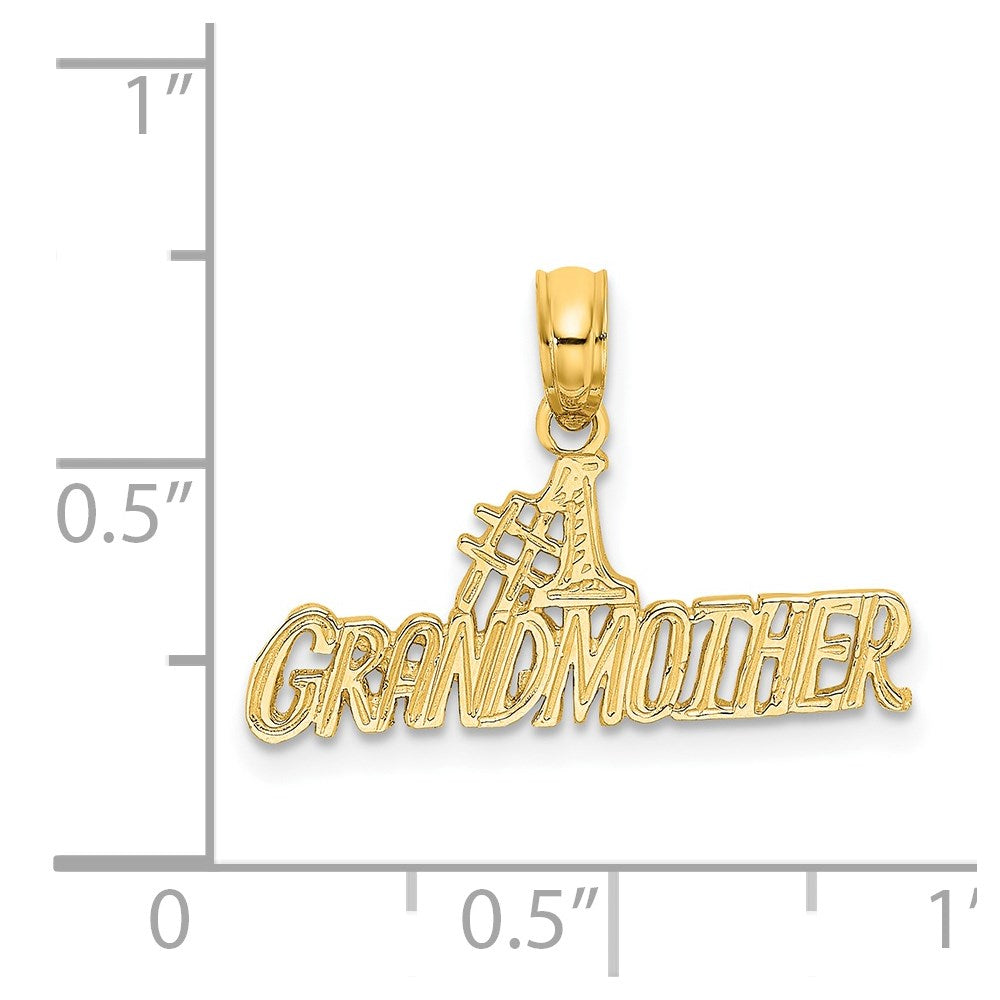 14K Yellow Gold #1 Grandmother Charm