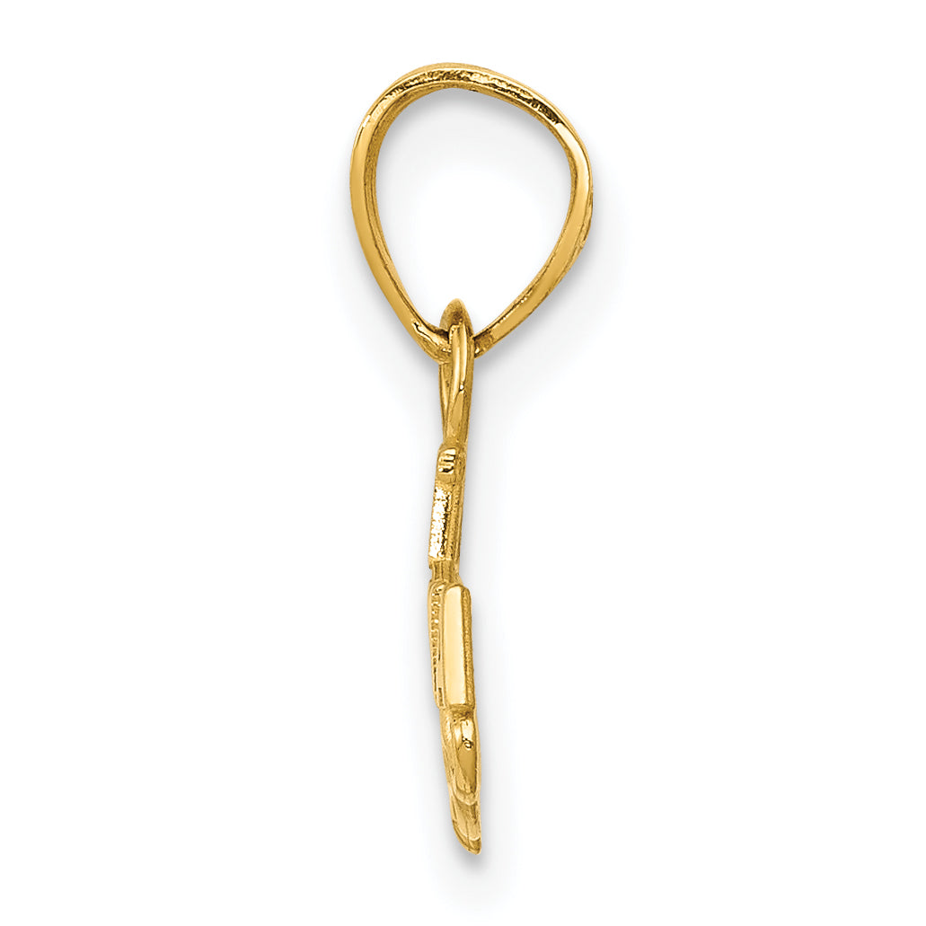 14K Yellow Gold Best Grandma Pendant