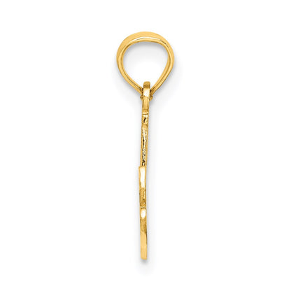 14K Yellow Gold #1 Nana Script Charm