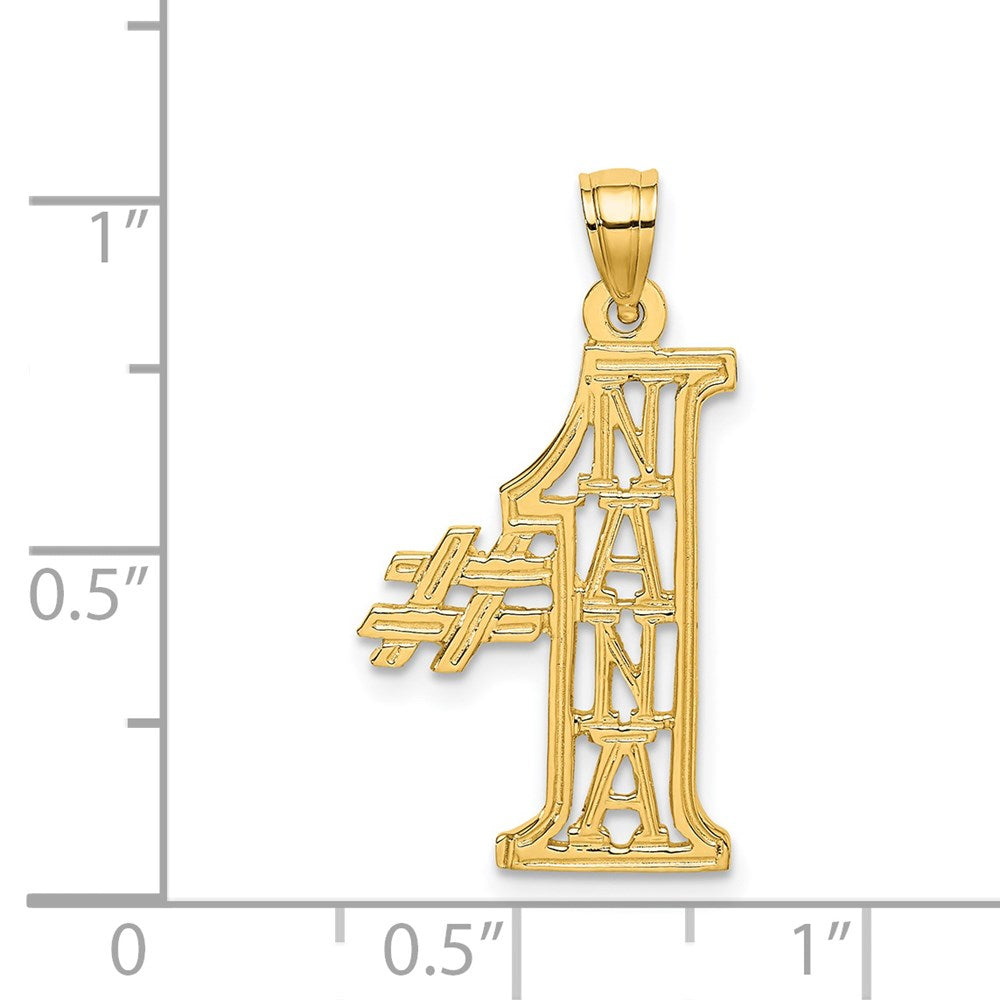 14K Yellow Gold #1 Nana Charm