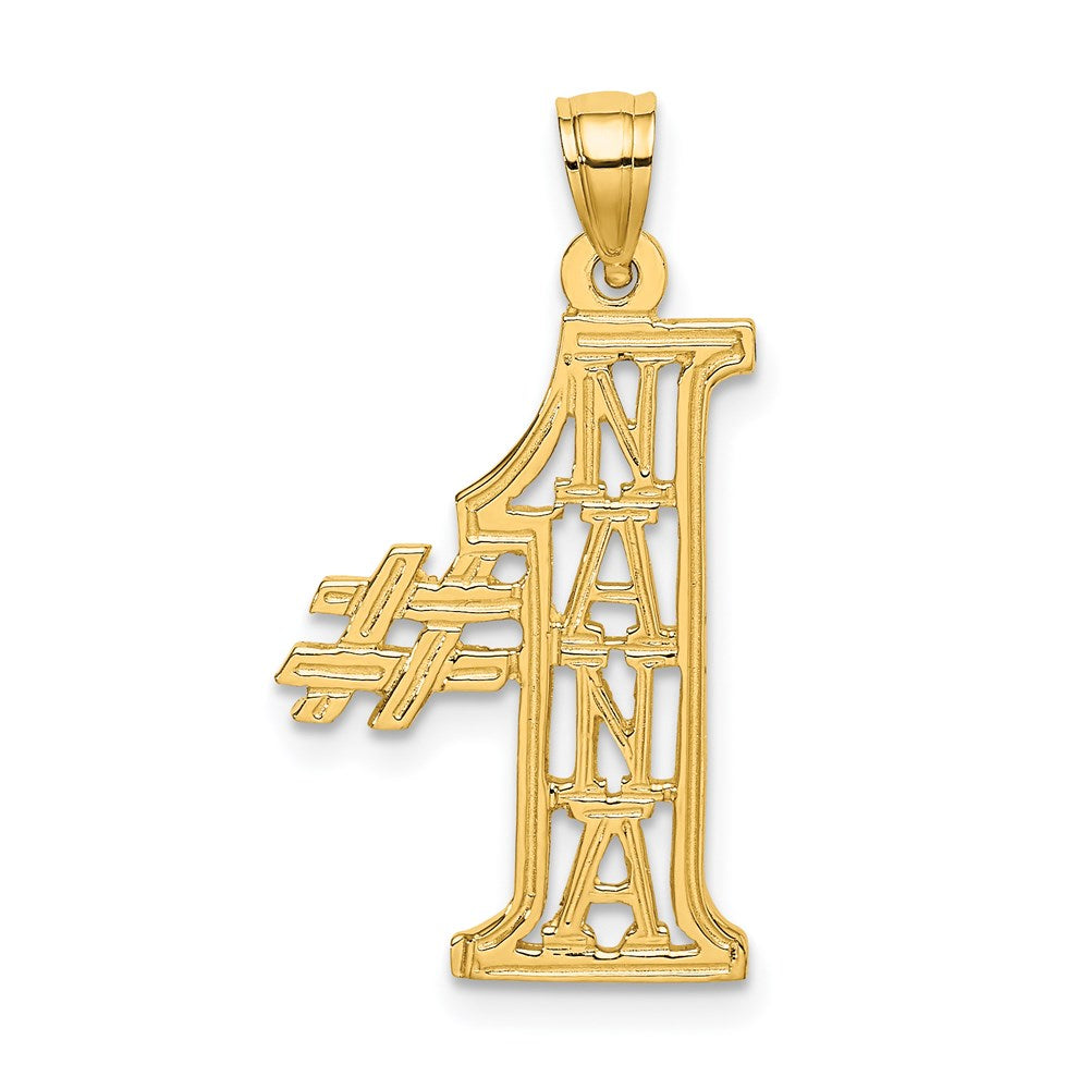 14K Yellow Gold #1 Nana Charm
