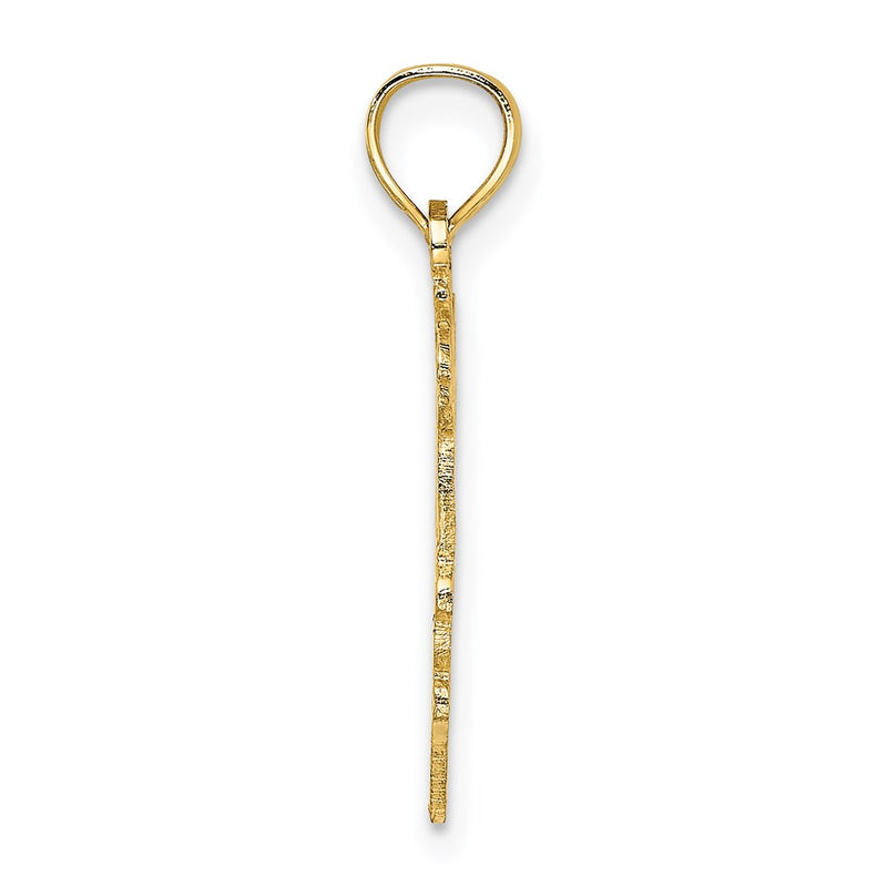 14K Yellow Gold #1 Niece In Heart Charm