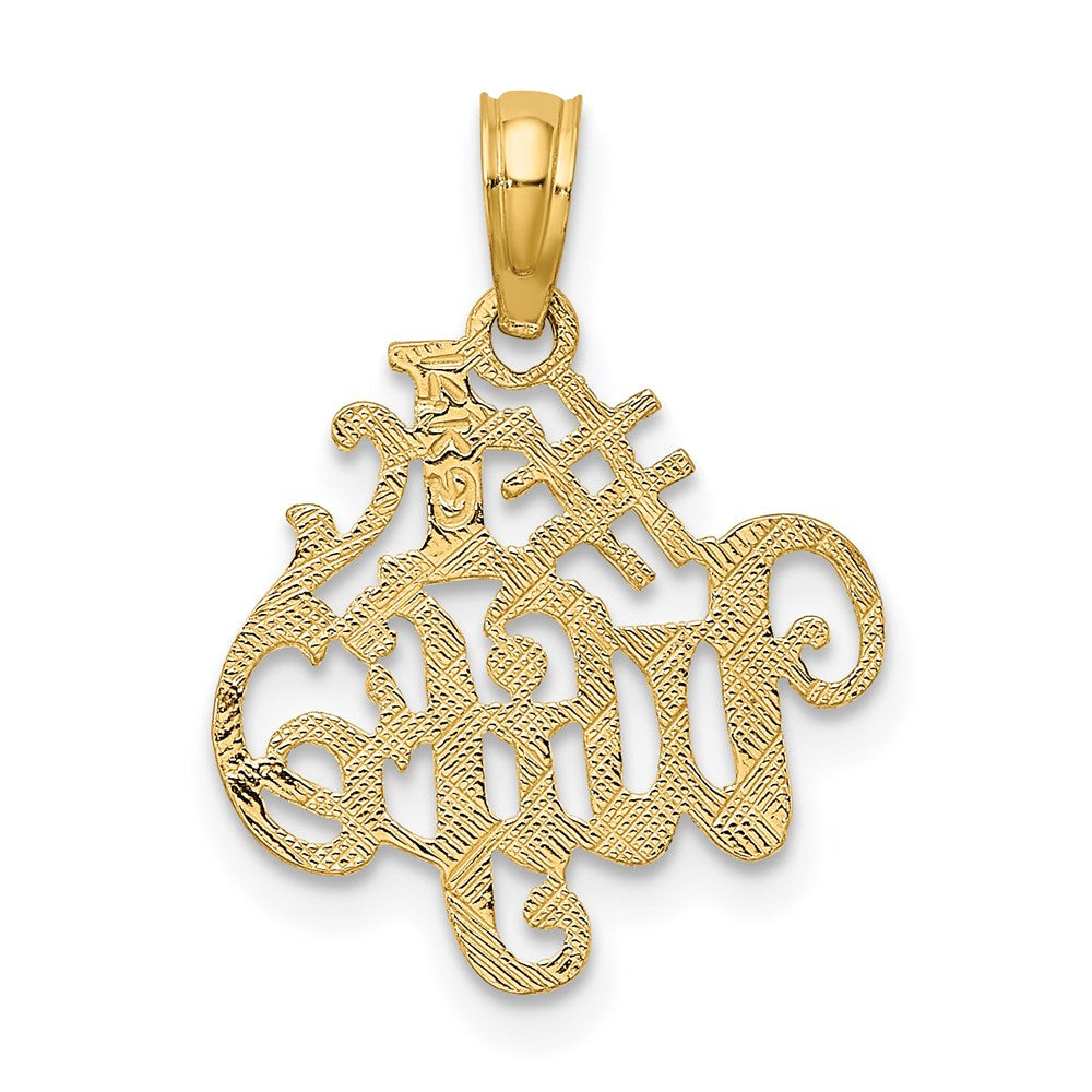 14K Yellow Gold #1 Wife Charm