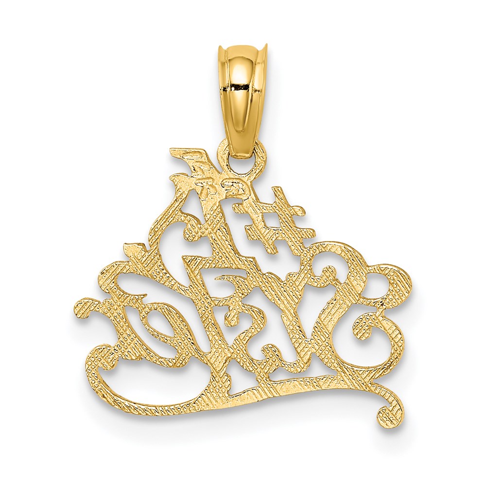 14K Yellow Gold #1 Sister Charm