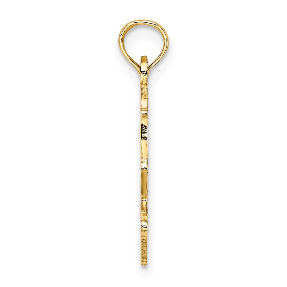 14K Yellow Gold Big Sis In Heart Charm