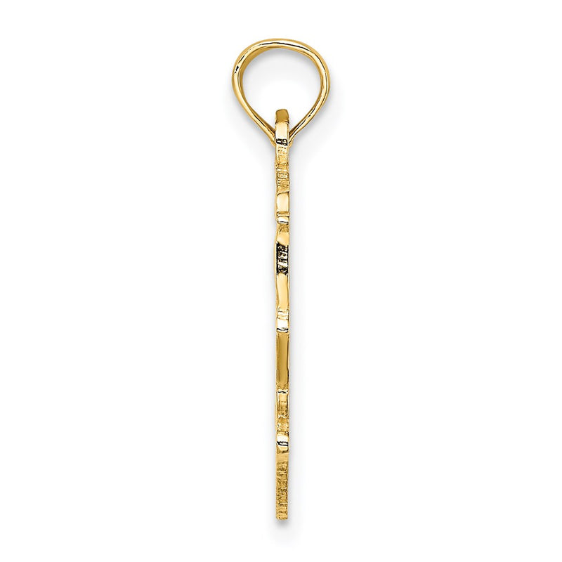 14K Yellow Gold Big Sis In Heart Charm