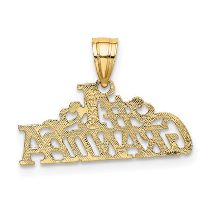 14K Yellow Gold #1 Grandpa Charm
