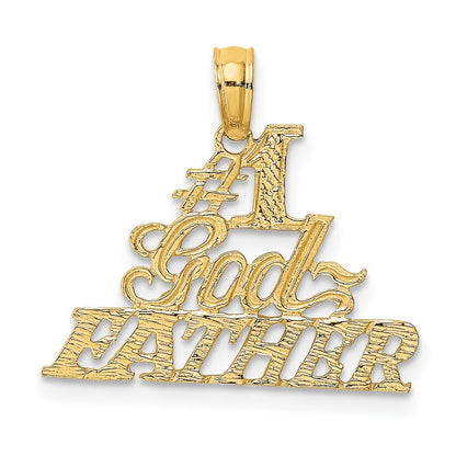 14K Yellow Gold #1 Godfather Charm