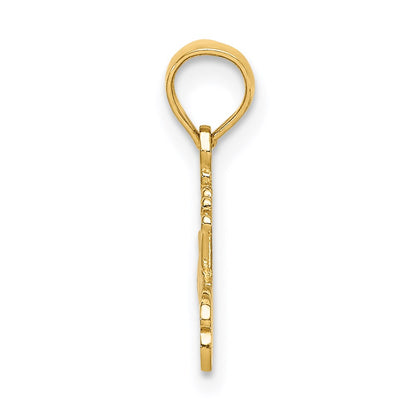 14K Yellow Gold #1 Princess Charm