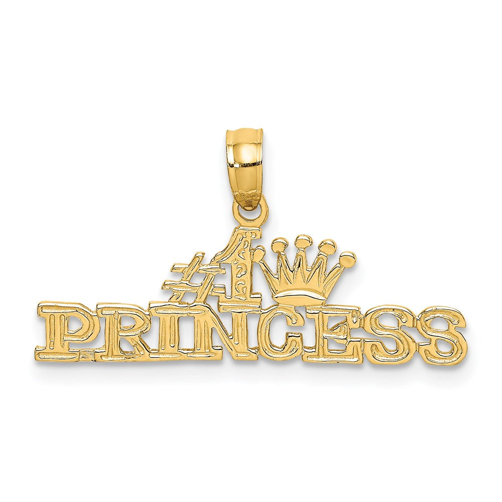 14K Yellow Gold #1 Princess Charm