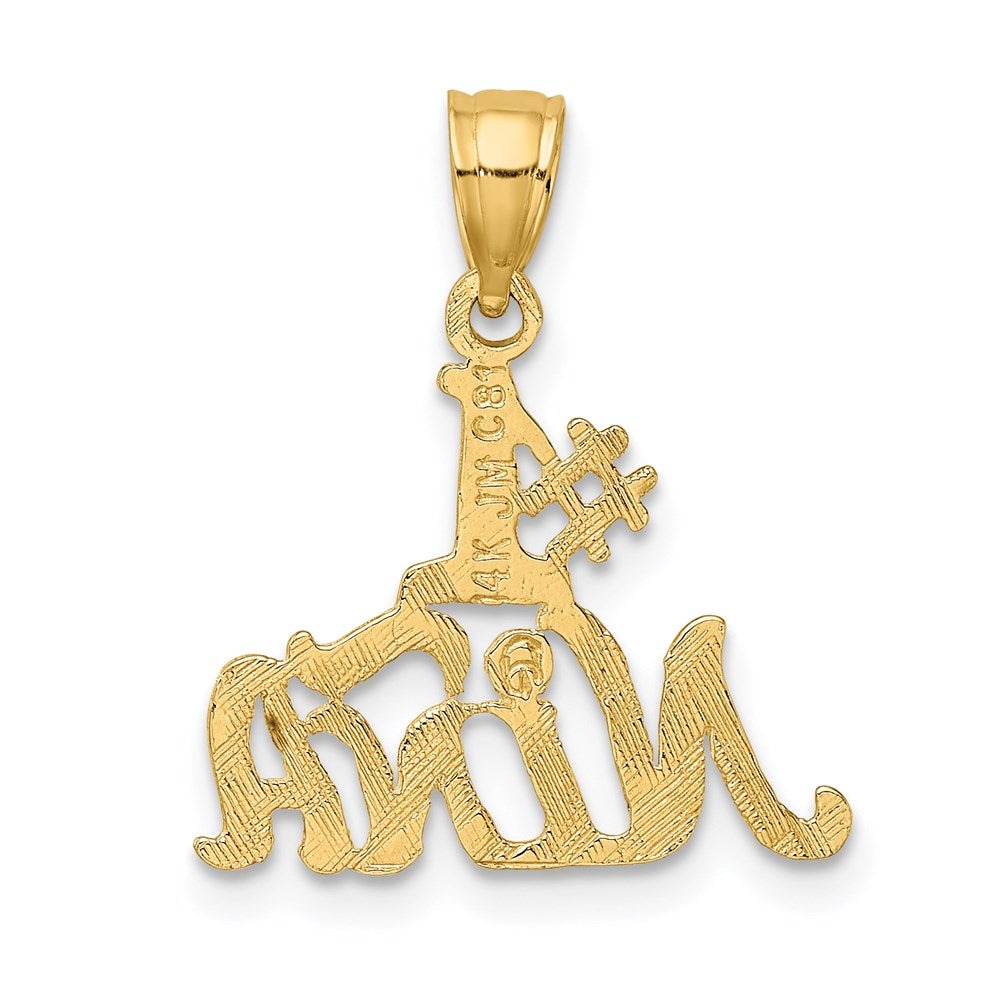 14K Yellow Gold #1 Nina Charm