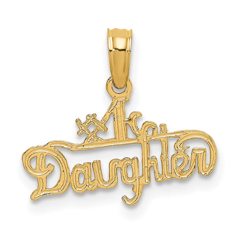 14K Yellow Gold #1 Daughter Charm