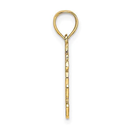 14K Yellow Gold Dressed Up Teddy Bear Charm