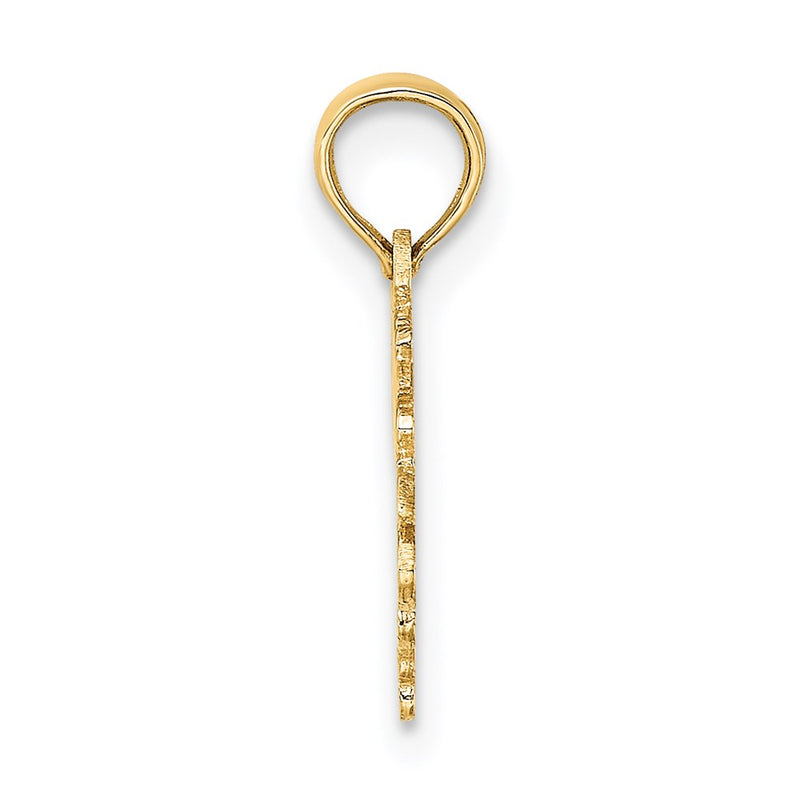 14K Yellow Gold 100% Taurus Zodiac Charm