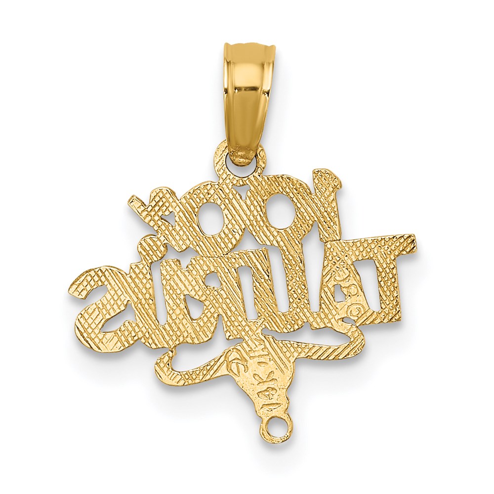 14K Yellow Gold 100% Taurus Zodiac Charm