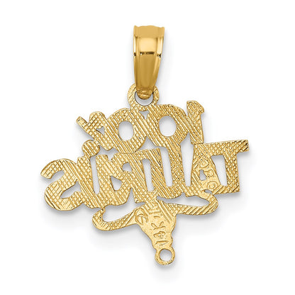 14K Yellow Gold 100% Taurus Zodiac Charm