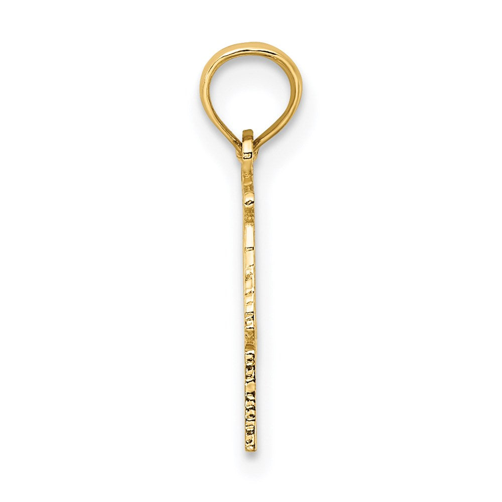14K Yellow Gold 100% Libra Zodiac Charm