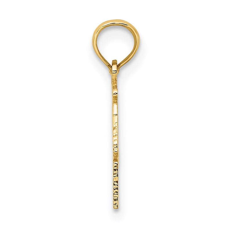 14K Yellow Gold 100% Libra Zodiac Charm