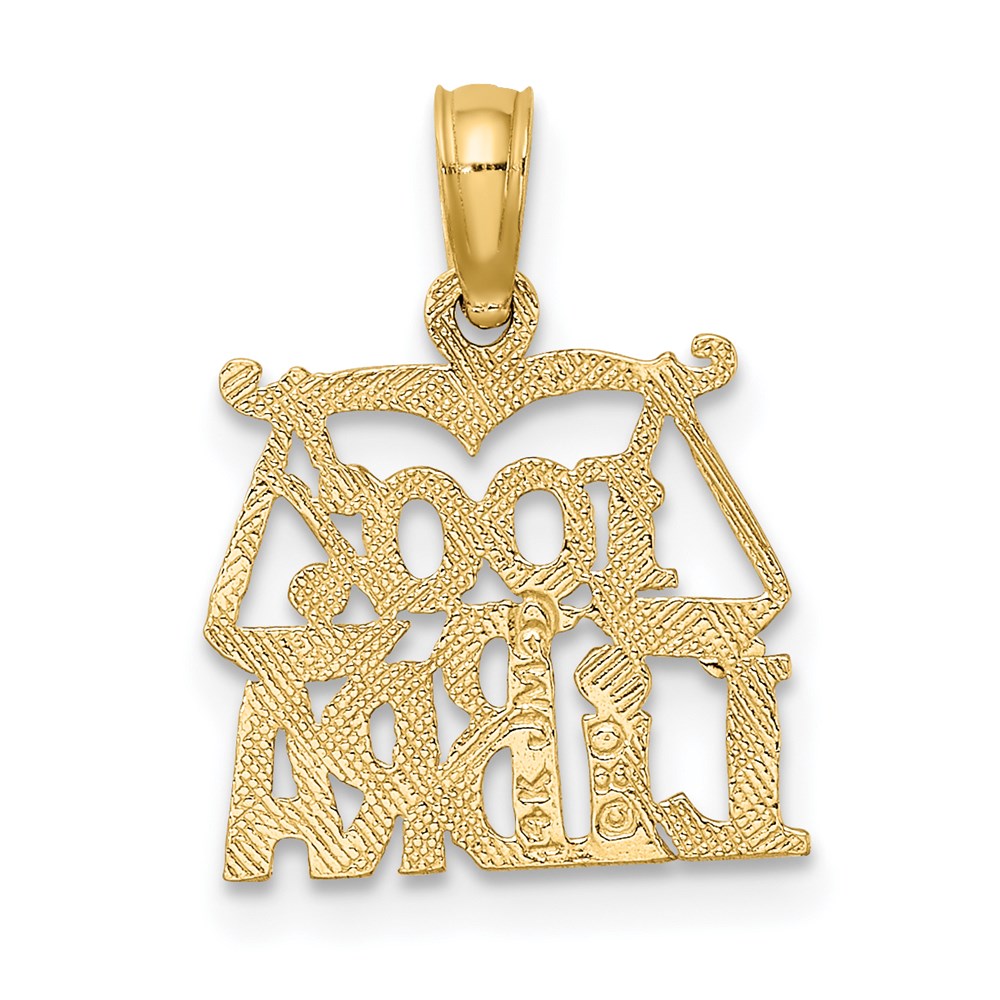 14K Yellow Gold 100% Libra Zodiac Charm