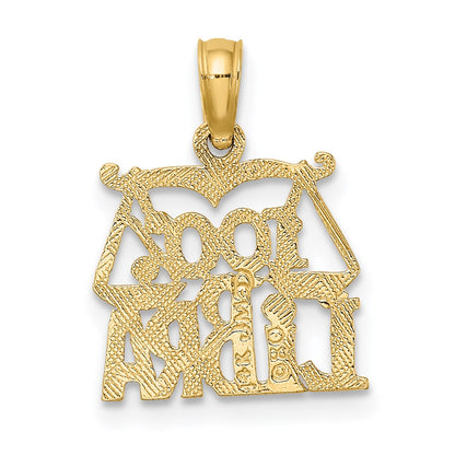 14K Yellow Gold 100% Libra Zodiac Charm