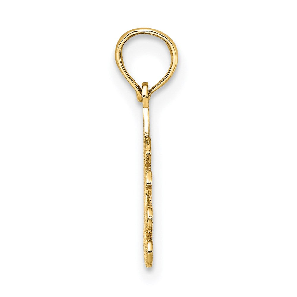14K Yellow Gold 100% Sagittarius Zodiac Charm
