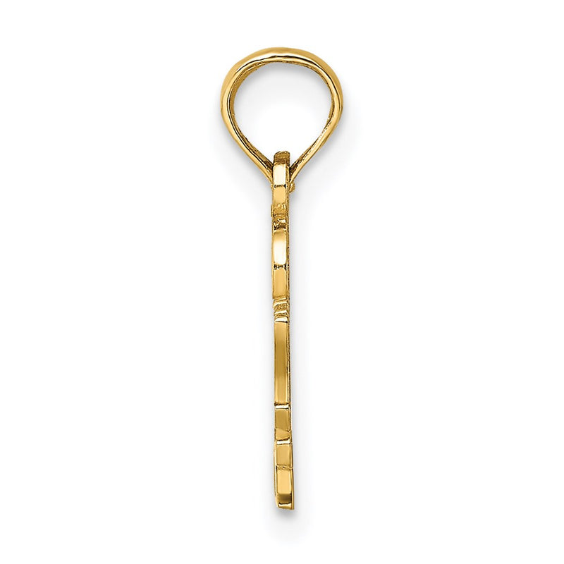 14K Yellow Gold I Heart My Deputy Charm