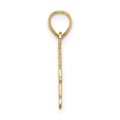 14K Yellow Gold Heart My Pilot Charm